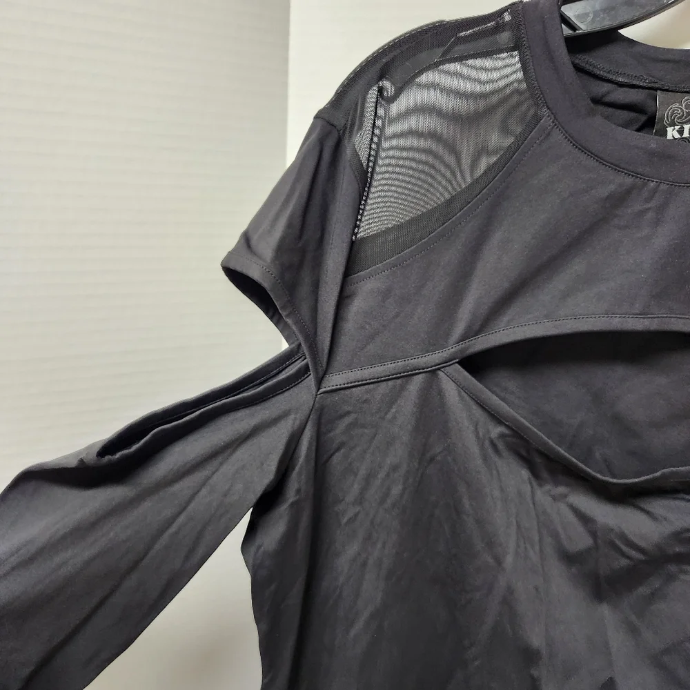 Killstar Black Mesh Dress Sz 4XL New Goth Punk New - Picture 2 of 8